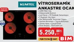 KUMTEL VİTROSERAMİK ANKASTRE OCAK